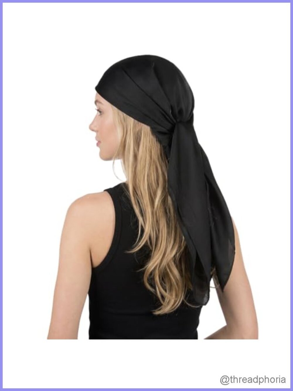 35 Inch Square Head Scarf Women Silk Touch Lightweight Hair Scarf